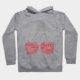 Typographic cherry Hoodie